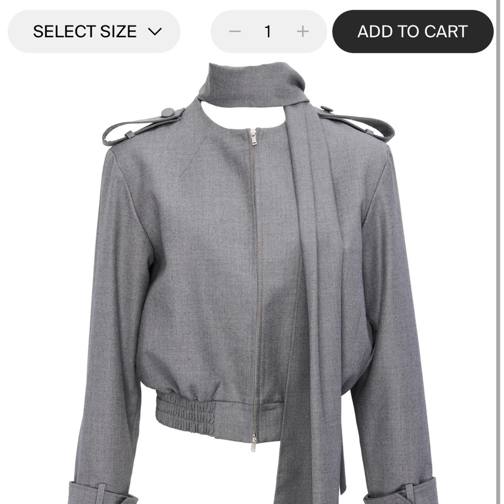$1285 NWT! Aya Muse Éthéré Jacket witn Scarf